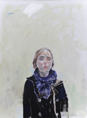 Neonilla Medvedeva - 2 from 10 (s-portrait) - 2009 - oil on canvas - 38 x 25