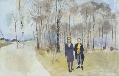 Neonilla Medvedeva - Anastasija, I and Atis - 2009 - oil on canvas - 70x100